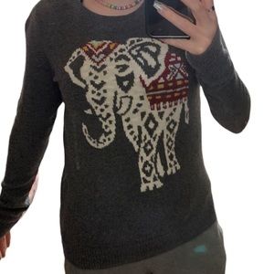 Hollister Grey Elephant Sweater